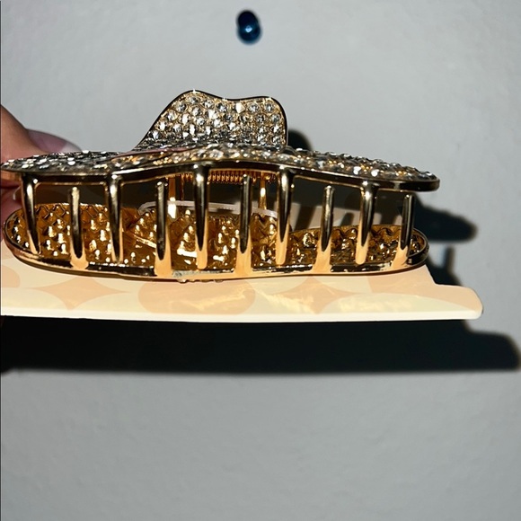 Piper Gold and Pink Cowboy Hat Hair Clip - Picture 4 of 6